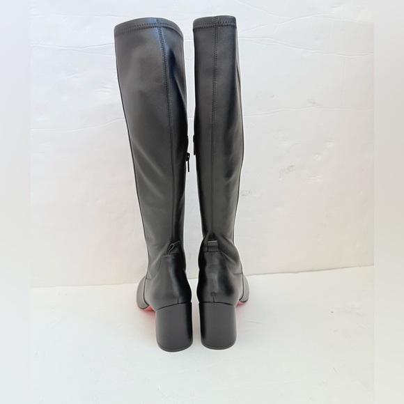 Christian Louboutin Black Leather Jane Botta Knee high boots 55mm EU 41 - Picture 6 of 11
